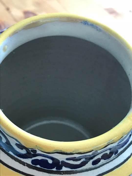 鍋島焼 名工 嘉秀 作 盛上彩釉 柿図 飾壺 陶器 壺 高さ約25㎝ 直径約20